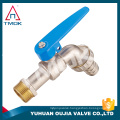 1/2" 3/4" BSP thread one way flow water sanitary hose cock taps wall mounted brass bibcock with lockable in OUJIA VALVE